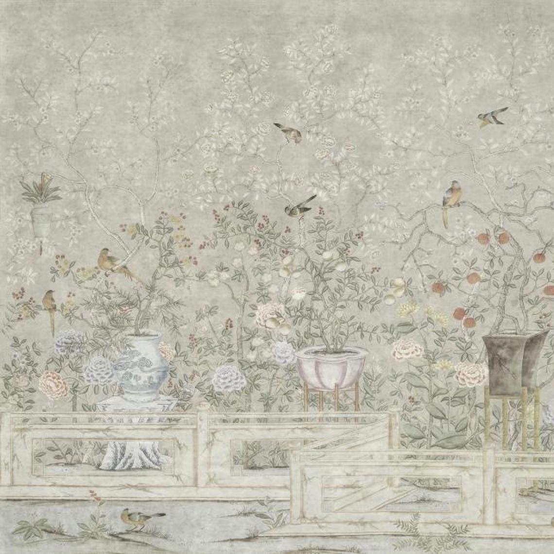 Cream Orchard Garden Wallpaper Mural